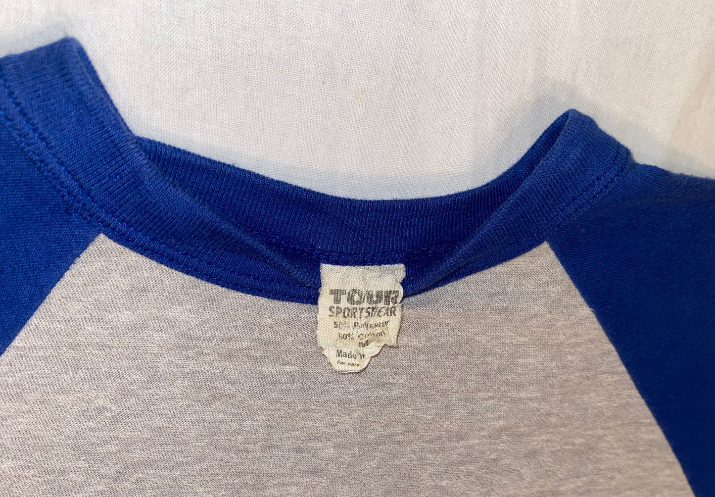 1986 Journey "Raised On Radio World Tour" Raglan 3/4 Sleeve Vintage Shirt
